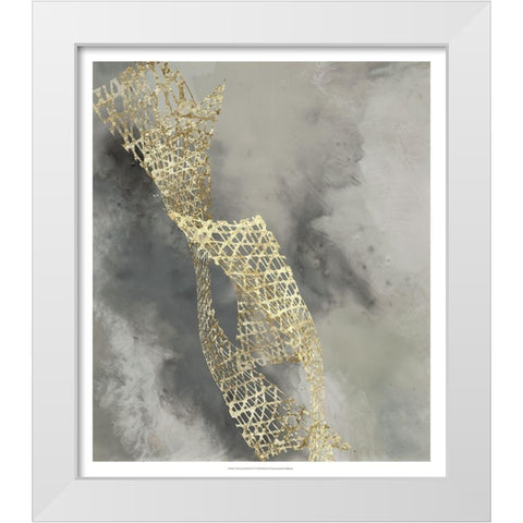 Custom Cloud Matrix IV White Modern Wood Framed Art Print by Goldberger, Jennifer