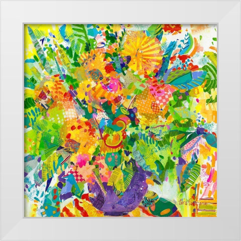 Tutti Frutti I White Modern Wood Framed Art Print by Grim, Tara Funk