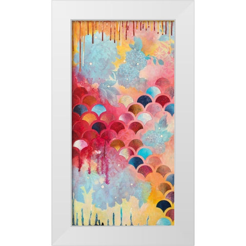 Etiquette I White Modern Wood Framed Art Print by Robinson, Heather