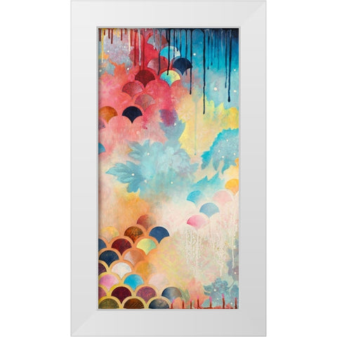 Etiquette II White Modern Wood Framed Art Print by Robinson, Heather