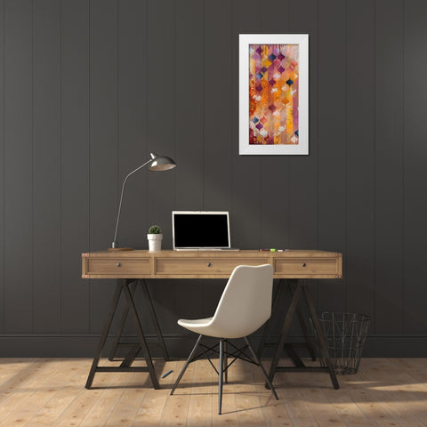 Warm Ambition I White Modern Wood Framed Art Print by Robinson, Heather
