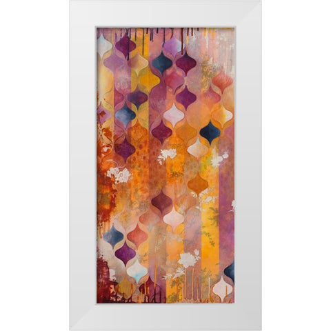 Warm Ambition I White Modern Wood Framed Art Print by Robinson, Heather