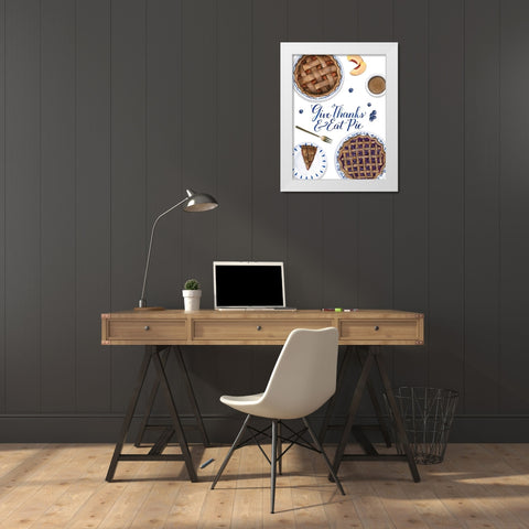 Sweet As Pie II White Modern Wood Framed Art Print by Popp, Grace