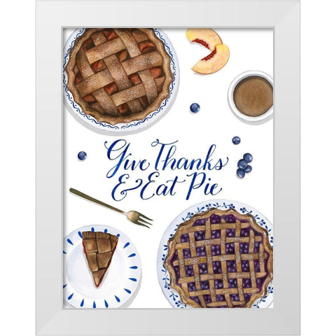 Sweet As Pie II White Modern Wood Framed Art Print by Popp, Grace