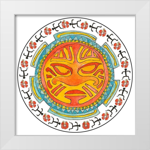 Undersea Luau I White Modern Wood Framed Art Print by Ludwig, Alicia