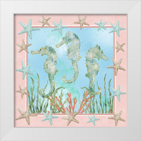 Coastal Life I White Modern Wood Framed Art Print by Reynolds, Jade