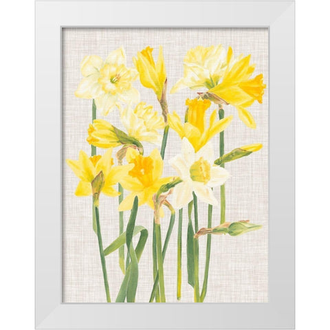April in Paris I White Modern Wood Framed Art Print by Miller, Dianne