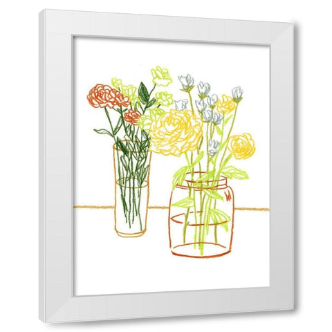 Starting Fresh II White Modern Wood Framed Art Print by Wang, Melissa