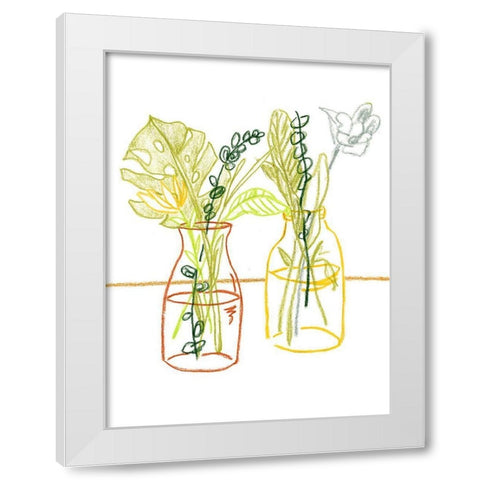 Starting Fresh III White Modern Wood Framed Art Print by Wang, Melissa