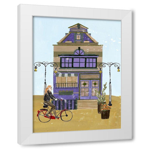 Local Cafe III White Modern Wood Framed Art Print by Wang, Melissa