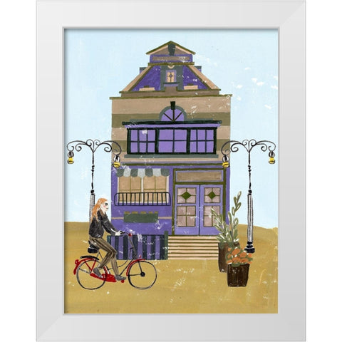 Local Cafe III White Modern Wood Framed Art Print by Wang, Melissa