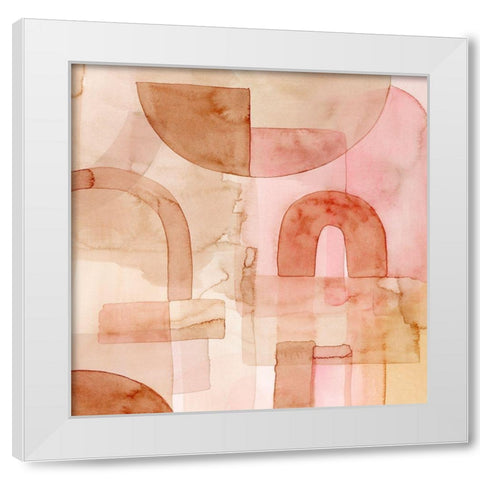 Build Up II White Modern Wood Framed Art Print by Popp, Grace