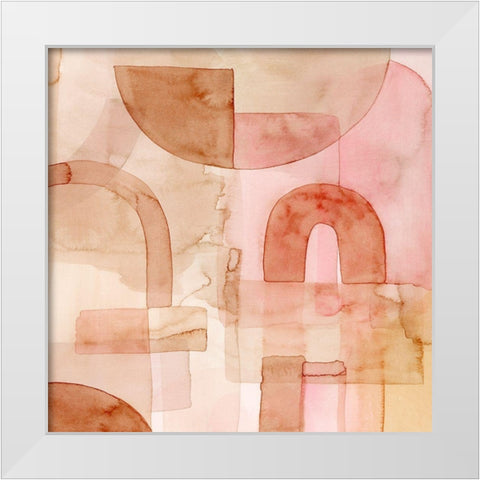 Build Up II White Modern Wood Framed Art Print by Popp, Grace