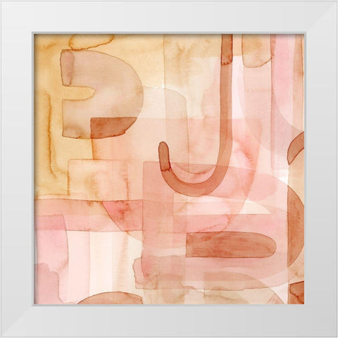 Build Up III White Modern Wood Framed Art Print by Popp, Grace