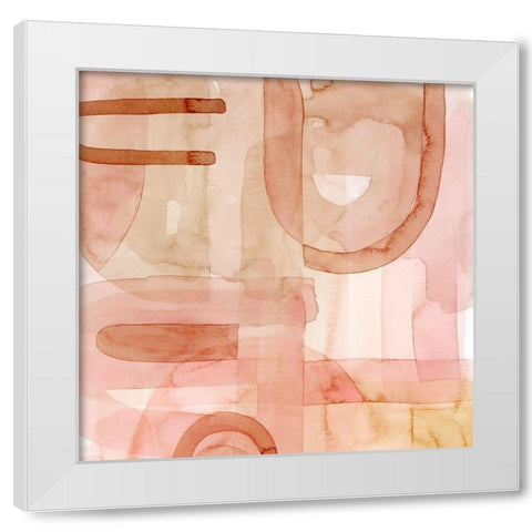 Build Up IV White Modern Wood Framed Art Print by Popp, Grace