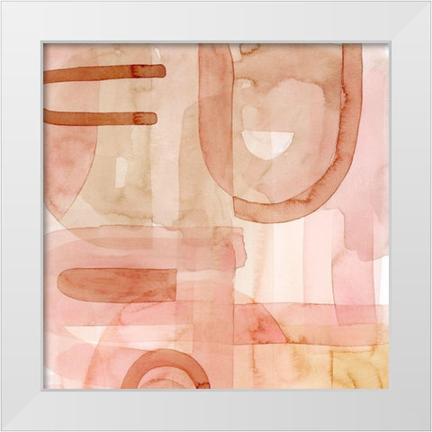 Build Up IV White Modern Wood Framed Art Print by Popp, Grace