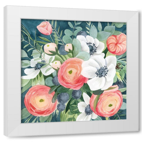Bewitching Bouquet I White Modern Wood Framed Art Print by Popp, Grace