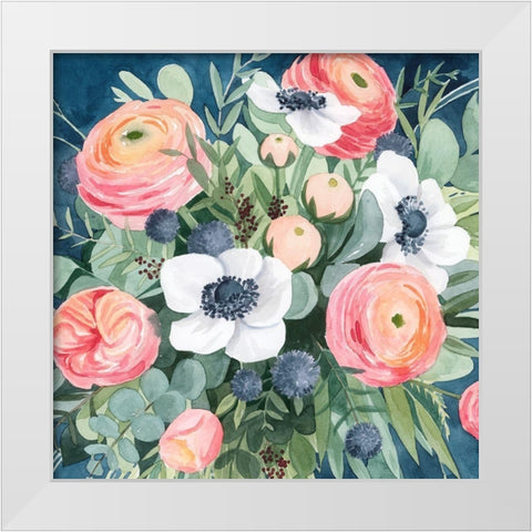 Bewitching Bouquet II White Modern Wood Framed Art Print by Popp, Grace
