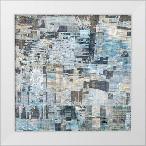 Parcel I White Modern Wood Framed Art Print by Fagalde, Jarman