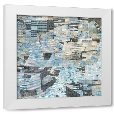 Parcel II White Modern Wood Framed Art Print by Fagalde, Jarman