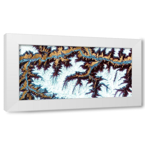 Himalayas II White Modern Wood Framed Art Print by Ludwig, Alicia