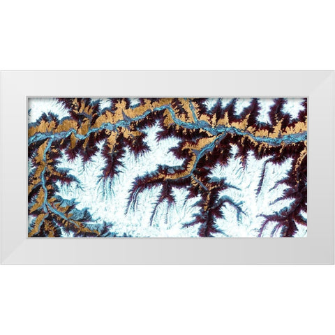 Himalayas II White Modern Wood Framed Art Print by Ludwig, Alicia