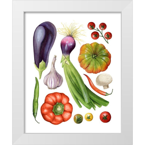 Home Harvest II White Modern Wood Framed Art Print by Popp, Grace