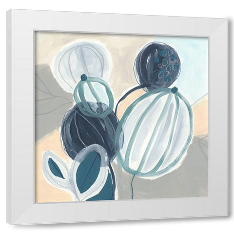 Tropical Song I White Modern Wood Framed Art Print by Vess, June Erica