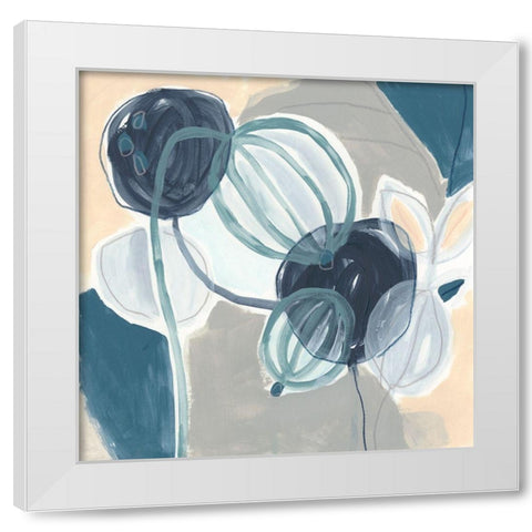 Tropical Song II White Modern Wood Framed Art Print by Vess, June Erica
