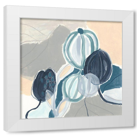 Tropical Song III White Modern Wood Framed Art Print by Vess, June Erica