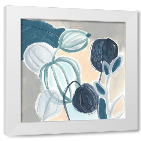 Tropical Song IV White Modern Wood Framed Art Print by Vess, June Erica
