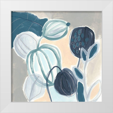 Tropical Song IV White Modern Wood Framed Art Print by Vess, June Erica