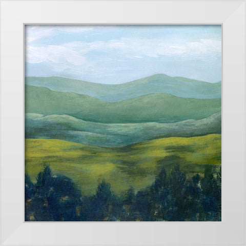 Open Valley II White Modern Wood Framed Art Print by Popp, Grace