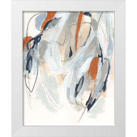 Obfuscation I White Modern Wood Framed Art Print by Vess, June Erica