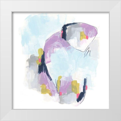 Color Flight II White Modern Wood Framed Art Print by Vess, June Erica