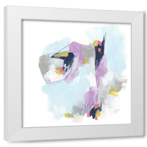 Color Flight III White Modern Wood Framed Art Print by Vess, June Erica