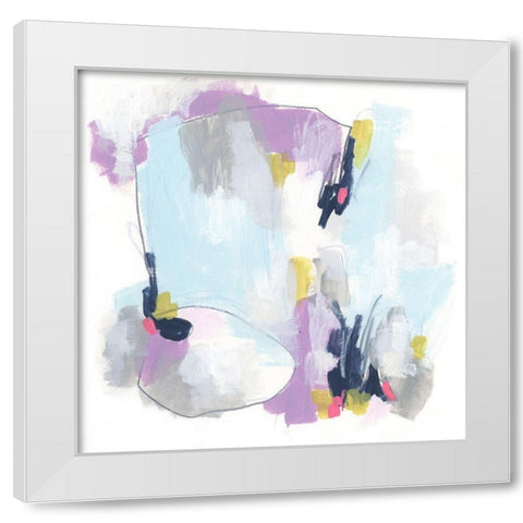 Color Flight IV White Modern Wood Framed Art Print by Vess, June Erica