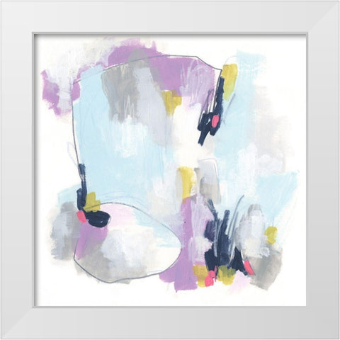Color Flight IV White Modern Wood Framed Art Print by Vess, June Erica