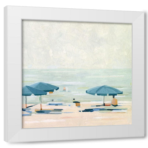 If Its the Beaches II White Modern Wood Framed Art Print by Scarvey, Emma