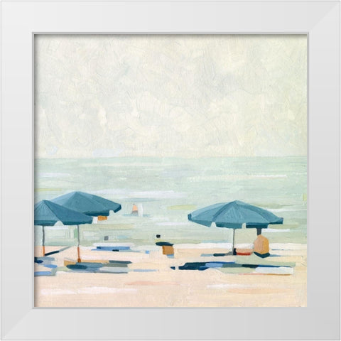 If Its the Beaches II White Modern Wood Framed Art Print by Scarvey, Emma