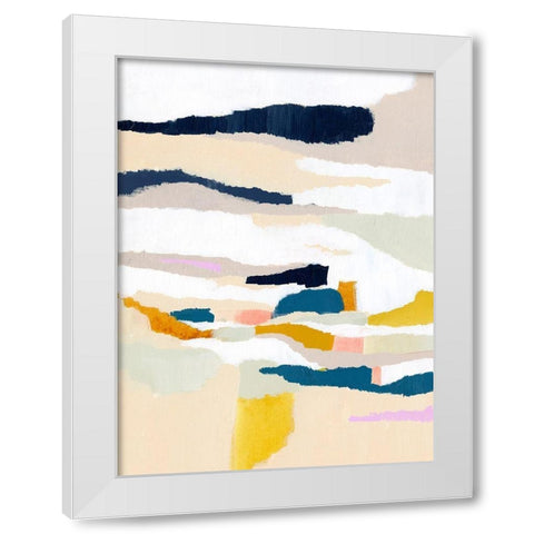 Woven Together I White Modern Wood Framed Art Print by Borges, Victoria