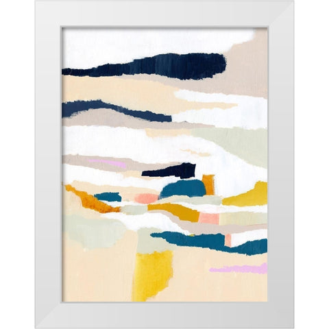 Woven Together I White Modern Wood Framed Art Print by Borges, Victoria