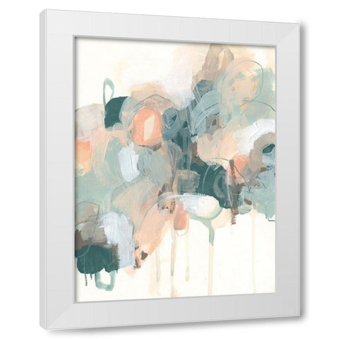Atmospheric Abstract I White Modern Wood Framed Art Print by Vess, June Erica