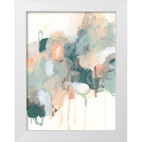 Atmospheric Abstract I White Modern Wood Framed Art Print by Vess, June Erica
