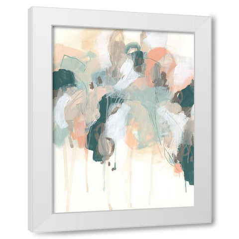 Atmospheric Abstract II White Modern Wood Framed Art Print by Vess, June Erica