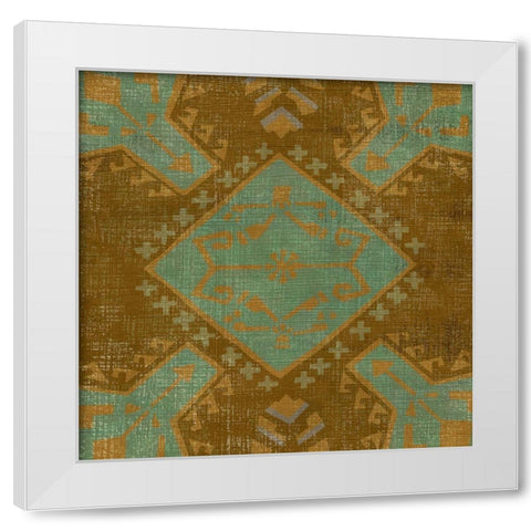 Western Weave I White Modern Wood Framed Art Print by Zarris, Chariklia