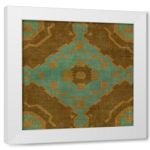 Western Weave IV White Modern Wood Framed Art Print by Zarris, Chariklia