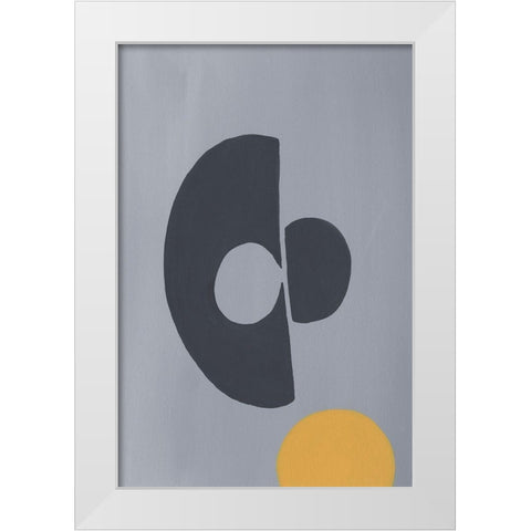 Quaternary Trilogy I White Modern Wood Framed Art Print by Moore, Regina