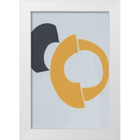 Quaternary Trilogy II White Modern Wood Framed Art Print by Moore, Regina