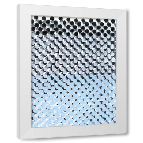 Perforation I White Modern Wood Framed Art Print by Lam, Vanna